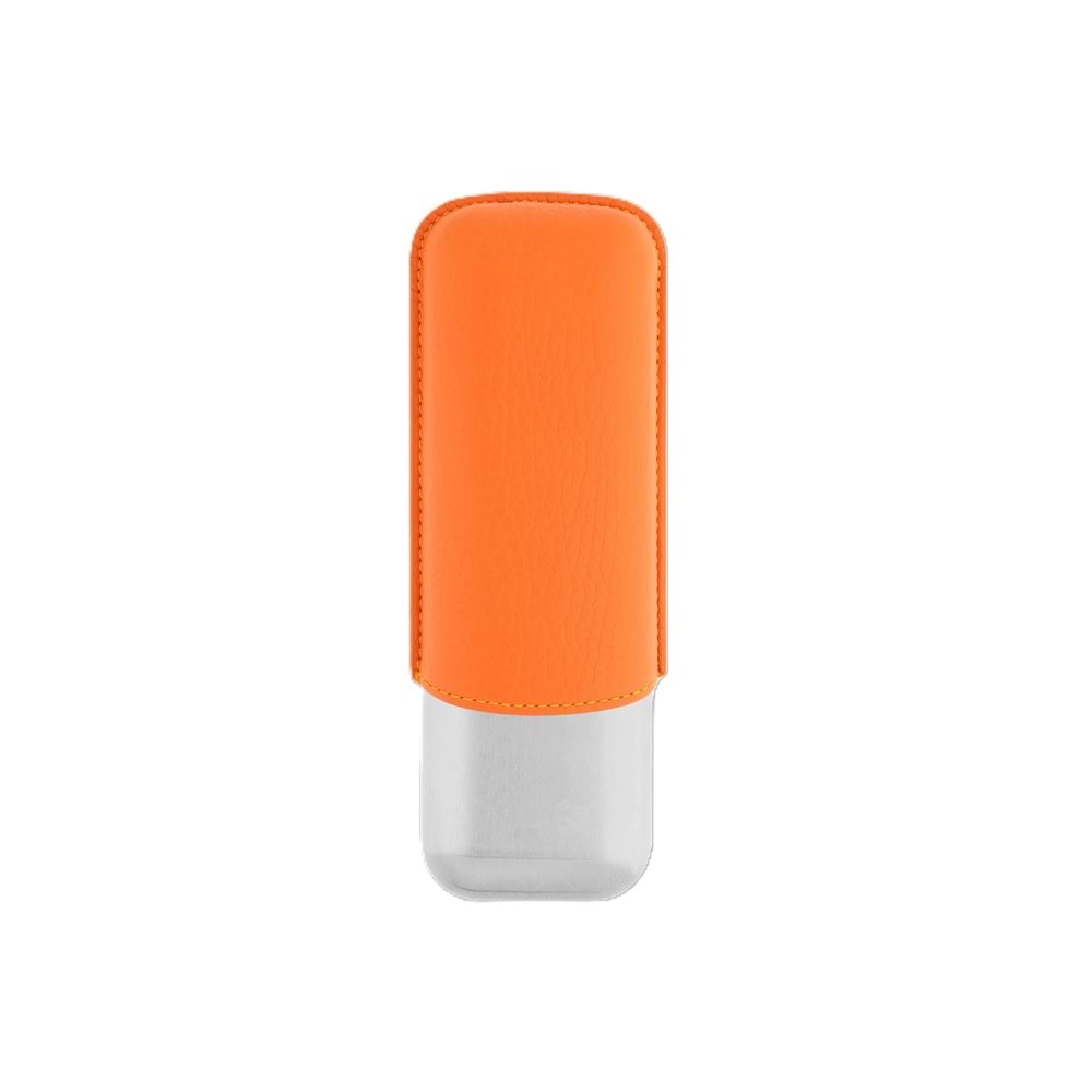 S.T. DUPONT 2CG CASE ORANGE GR/CHROME