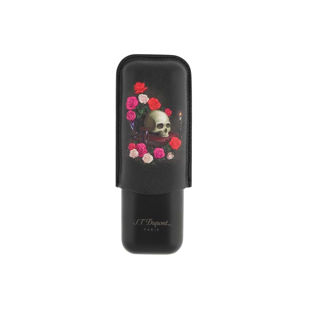 S.T. DUPONT 2CG CASE MEMENTO MORİ/BLACK SEASONAL DESİGN ANİMATİON