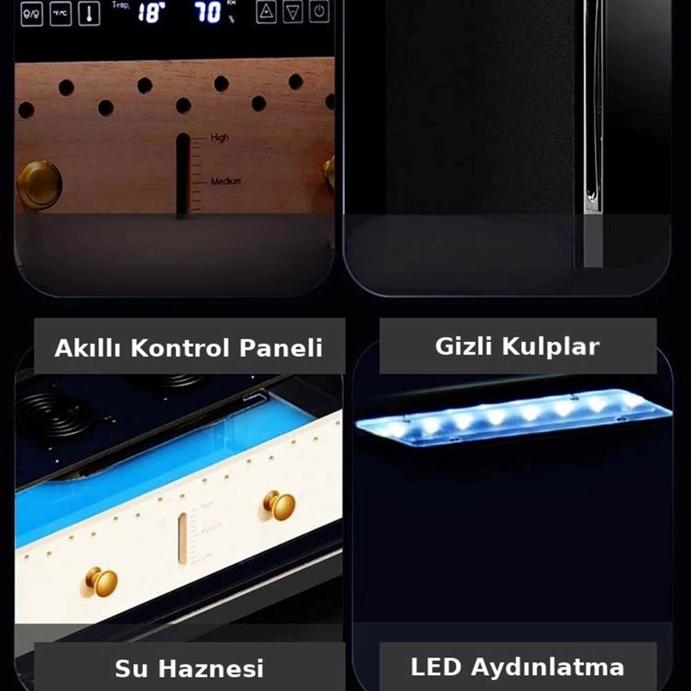 QUANTORO QCC-26C RED ELEKTRONİK HUMİDOR