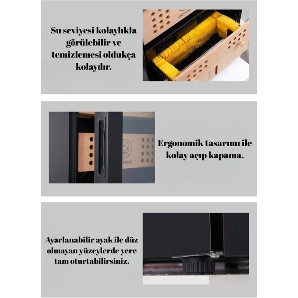 QUANTORO QCC-3A BLACK ELEKTRONİK HUMİDOR