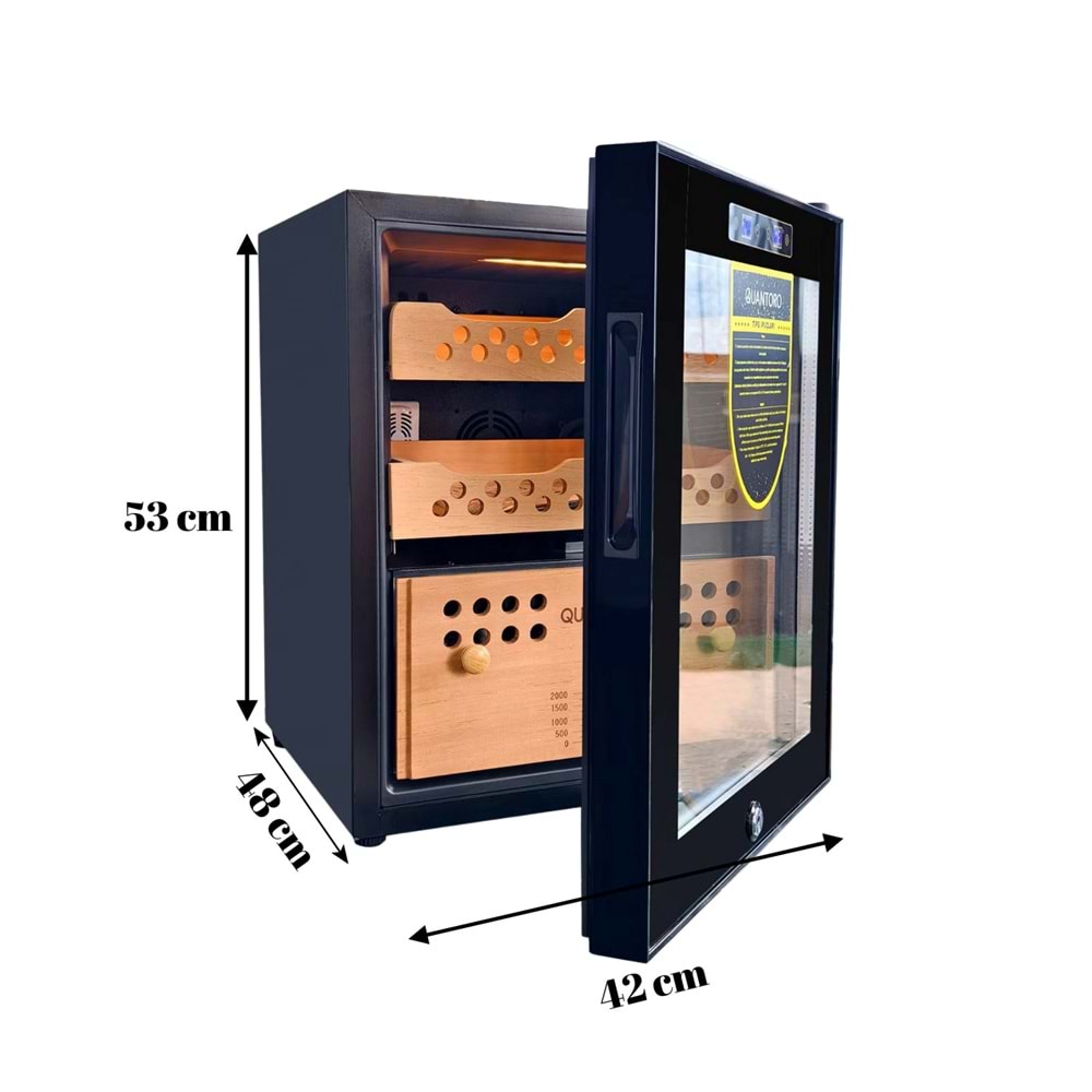QUANTORO QCC-3A BLACK ELEKTRONİK HUMİDOR