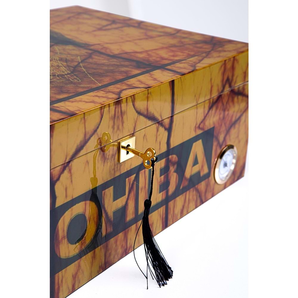 COHIBA GÖSTERGELİ SARI HUMİDOR PHUM0197