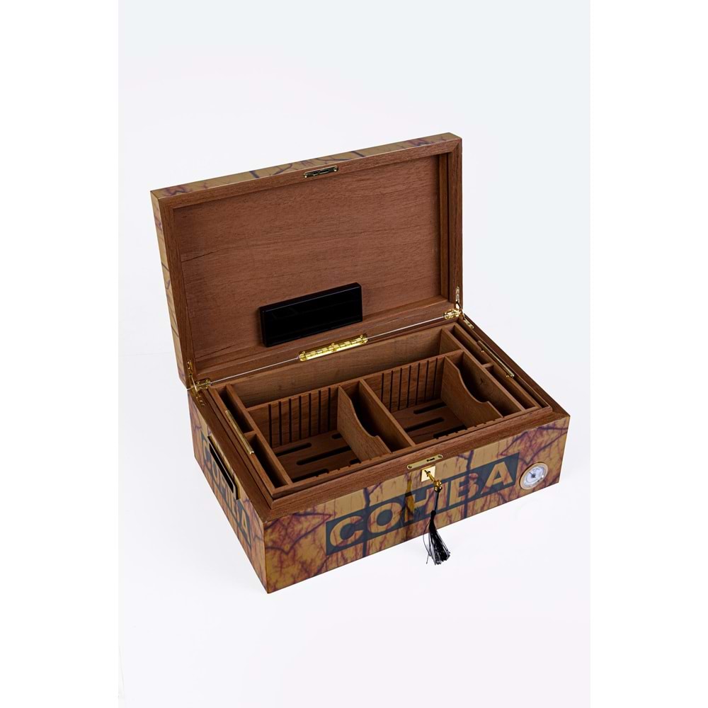 COHIBA GÖSTERGELİ SARI HUMİDOR PHUM0197