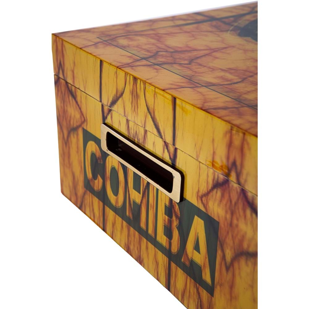 COHIBA GÖSTERGELİ SARI HUMİDOR PHUM0197