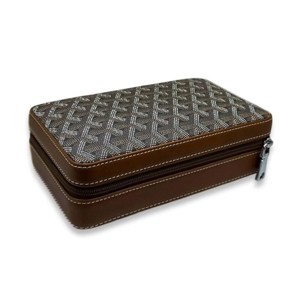 CİGARLOONG DERİ SEYAHAT HUMİDOR BROWN