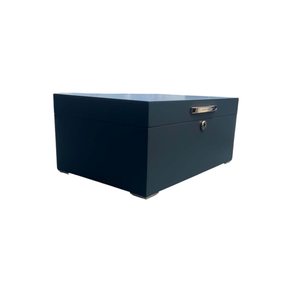 ANGELO HUMİDOR GERÇEK AHŞAP 120 LİK ANTRASİT