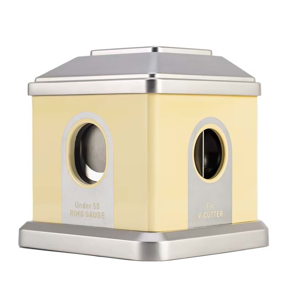 FIREBIRD DESTKOP WHITE-GREY MASA TİPİ PURO MAKASI 4 FARKLI KESİCİ BÖLMELİ JF-J73-4 BEYAZ