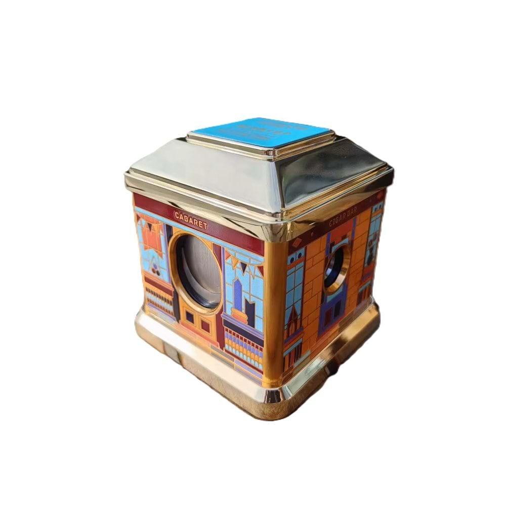 FIREBIRD DESTKOP GOLD-YELLOW MASA TİPİ PURO MAKASI 4 FARKLI KESİCİ BÖLMELİ JF-J73-5 YELLOW MİX