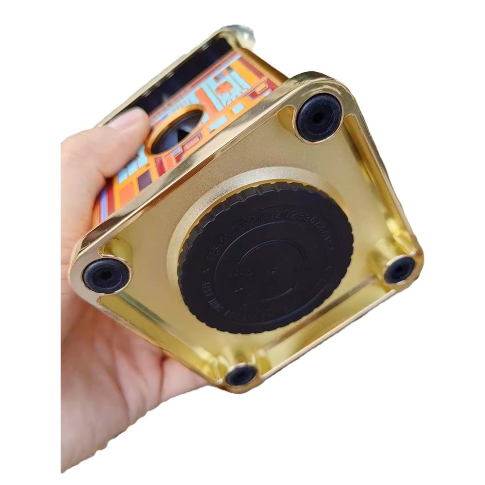 FIREBIRD DESTKOP GOLD-YELLOW MASA TİPİ PURO MAKASI 4 FARKLI KESİCİ BÖLMELİ JF-J73-5 YELLOW MİX