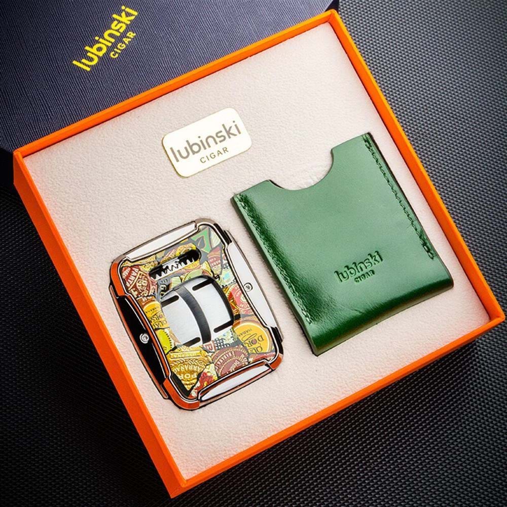 LUBİNSKİ HABANA CUBA KILIFLI KARE PURO MAKASI (60Ring)