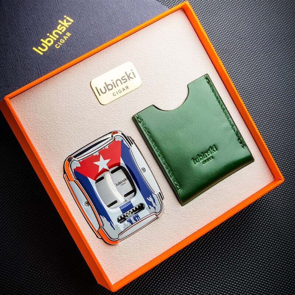 LUBİNSKİ HABANA CUBA KILIFLI KARE PURO MAKASI (60Ring)