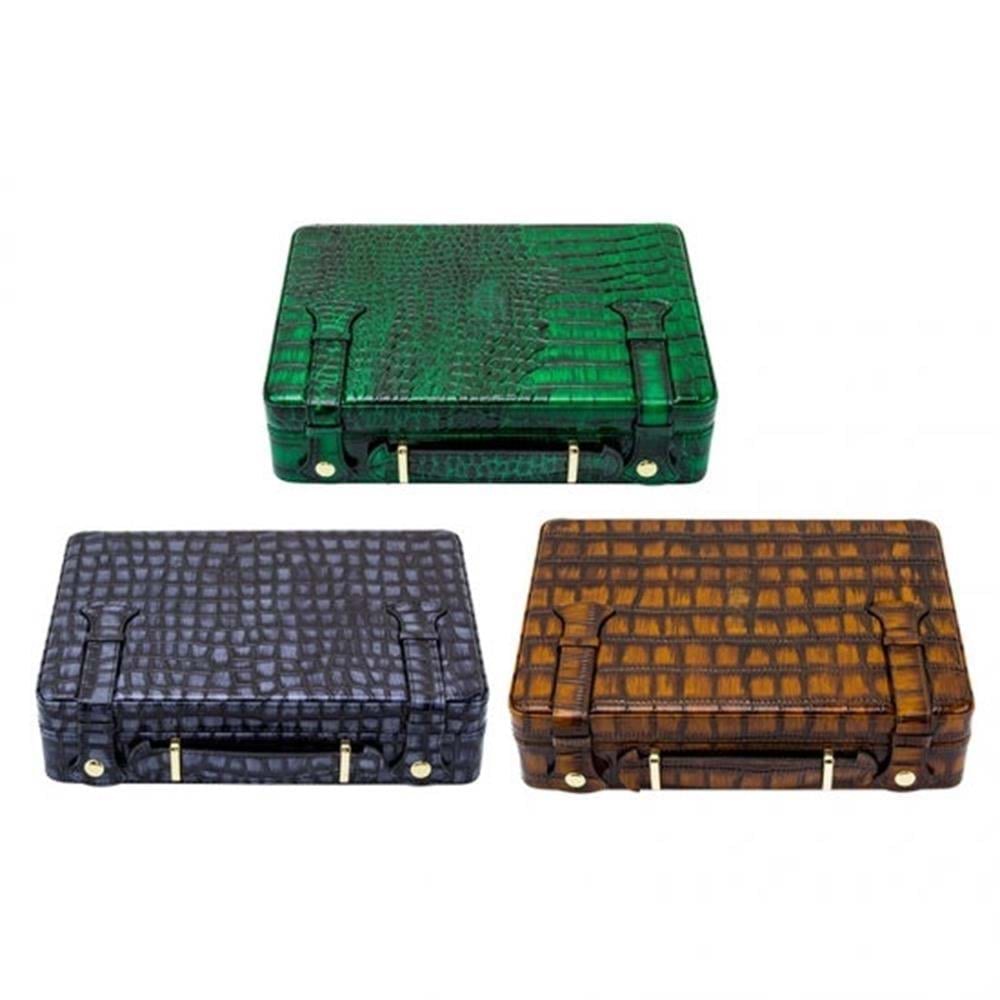 LUBİNSKİ DERİ CROCO BLUE PURO TAŞIMA KUTUSU YJA-50017-BL