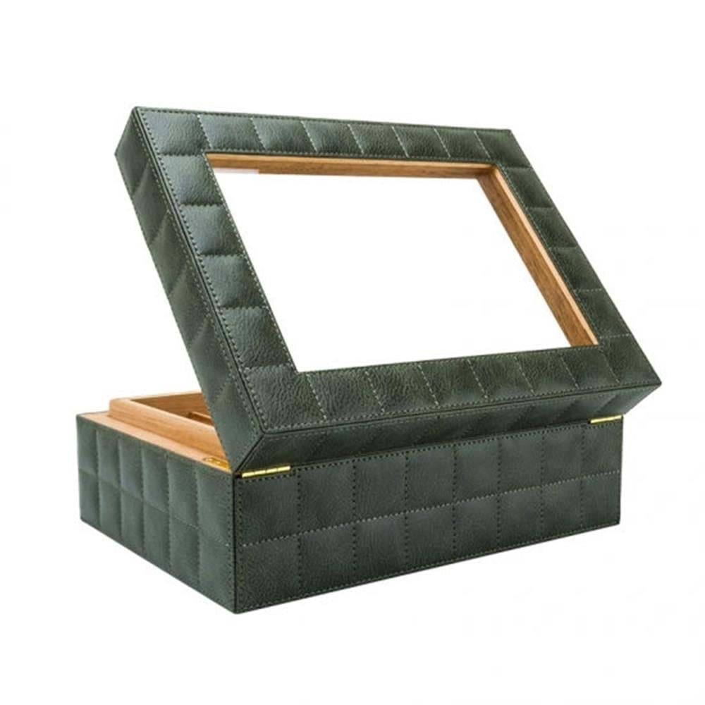 LUBİNSKİ CAMLI DERİ YELLOW HUMİDOR YJA-60011-YL