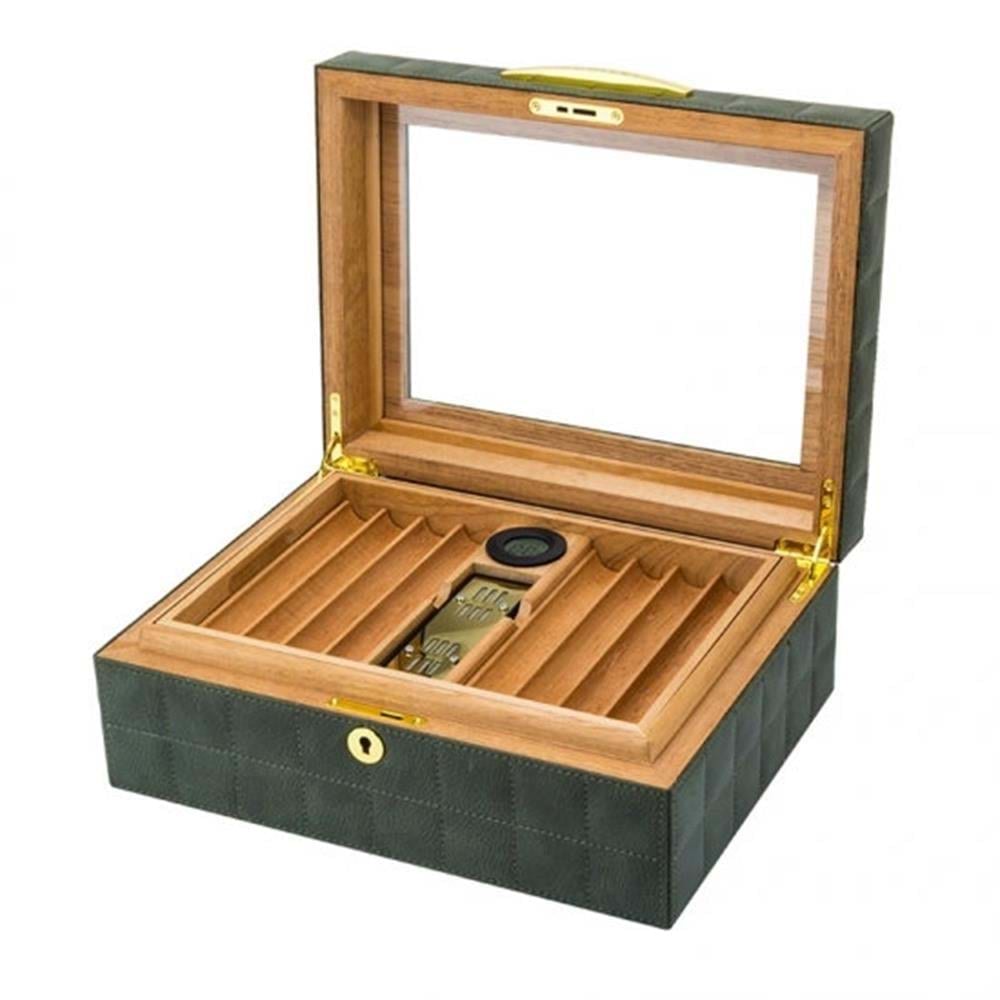 LUBİNSKİ CAMLI DERİ YELLOW HUMİDOR YJA-60011-YL