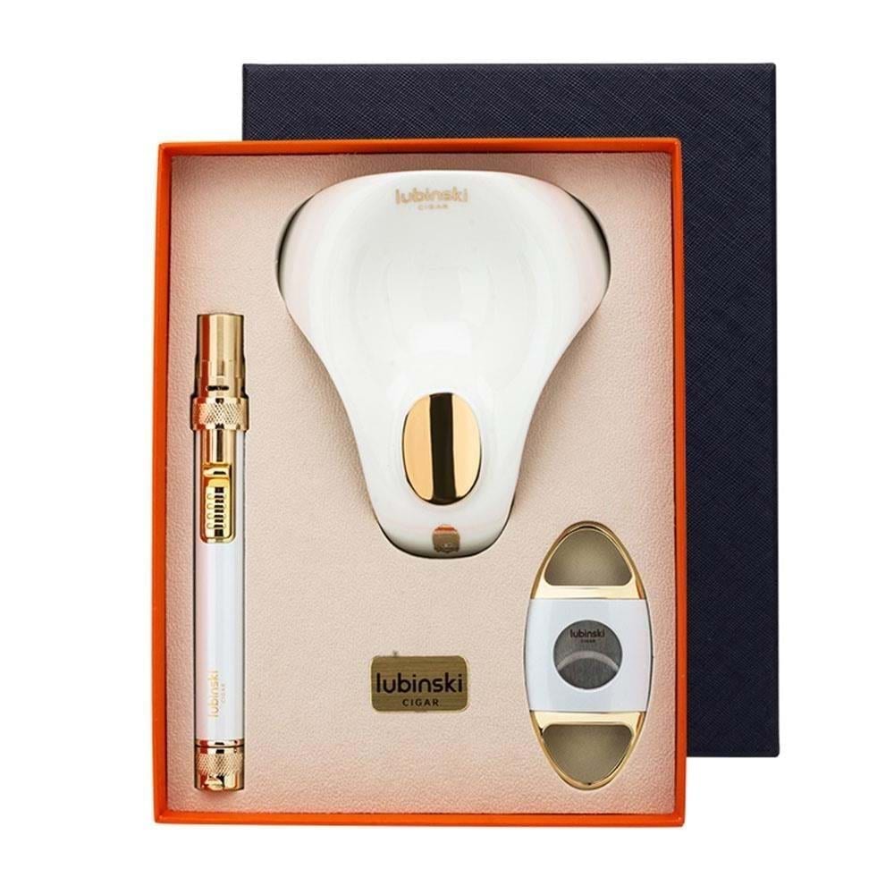 LUBİNSKİ 3LÜ PURO SETİ WHİTE-GOLD