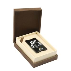 COHIBA SİYAH BEYAZ 55. YIL DESENLİ V-PURO MAKASI CPM067