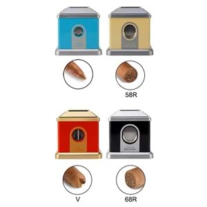 FIREBIRD DESTKOP RED-GOLD MASA TİPİ PURO MAKASI 4 FARKLI KESİCİ BÖLMELİ JF-J73-1 RED