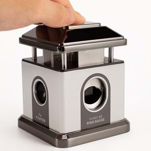 FIREBIRD DESTKOP METAL GREY-SPACE GREY MASA TİPİ PURO MAKASI 4 FARKLI KESİCİ BÖLMELİ JF-J73-3 GREY