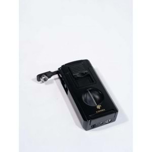 COHIBA ÇAKMAK V- CUTTER VE TOURCLU SİYAH ÇİFT PÜRMÜZLÜ ÇAKMAK CCM0760