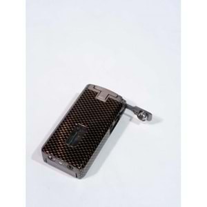 COHIBA ÇAKMAK V- CUTTER VE TOURCLU SİYAH-GREY ÇİFT PÜRMÜZLÜ ÇAKMAK CCM0763