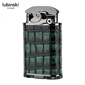 LUBİNSKİ DERİ KAPLAMA DELİCİLİ PURO ÇAKMAĞI GREEN