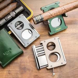 LUBİNSKİ SEHPALI-DELİCİLİ LAZER BIÇAK DOUBLE CUTTER GREEN PURO KESİCİ YJA-30033-GN