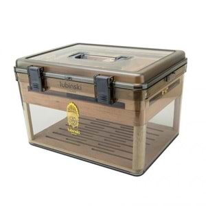 LUBİNSKİ DIŞI ŞEFFAF PLEXİ İÇİN SEDİR HUMİDOR 100s