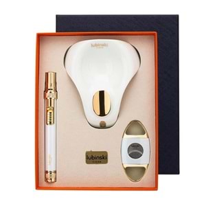 LUBİNSKİ 3LÜ PURO SETİ WHİTE-GOLD