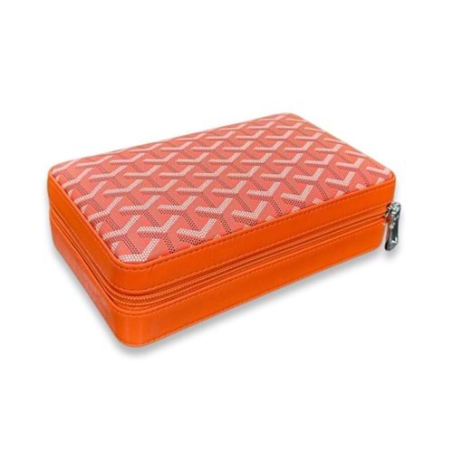 CİGARLOONG DERİ SEYAHAT HUMİDOR ORANGE