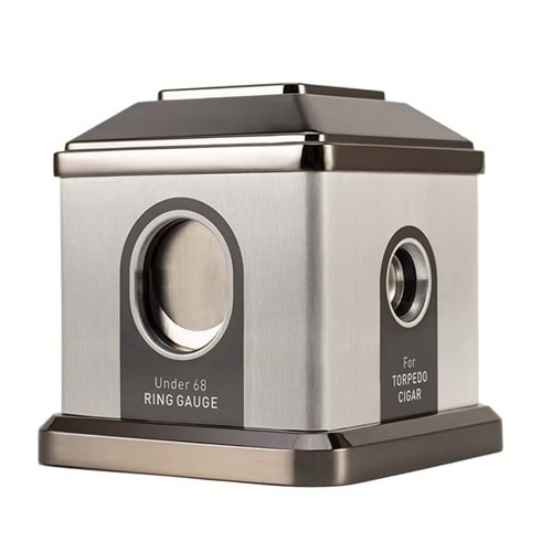 FIREBIRD DESTKOP METAL GREY-SPACE GREY MASA TİPİ PURO MAKASI 4 FARKLI KESİCİ BÖLMELİ JF-J73-3 GREY