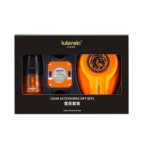 LUBİNSKİ 3LÜ PURO SETİ ORANGE