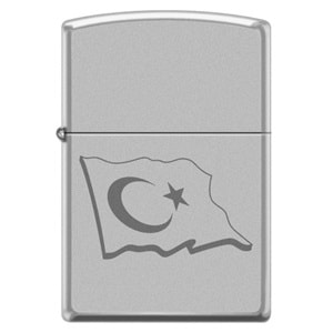 ZİPPO 205 TURKİSH FLAG-AUTO ENGRAVE