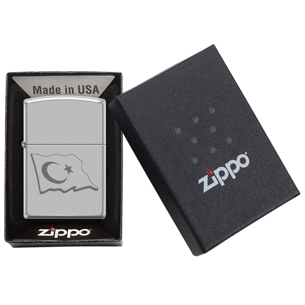 ZİPPO 205 TURKİSH FLAG-AUTO ENGRAVE