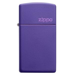 ZİPPO 1637 ZL SLİM PURPLE MATTE ZİPPO LOGO