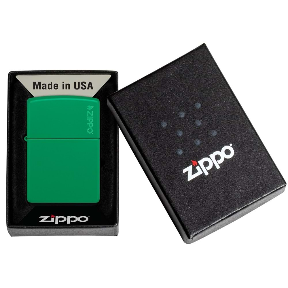 ZİPPO 48629 ZL GRASS GREEN ZİPPO LOGO