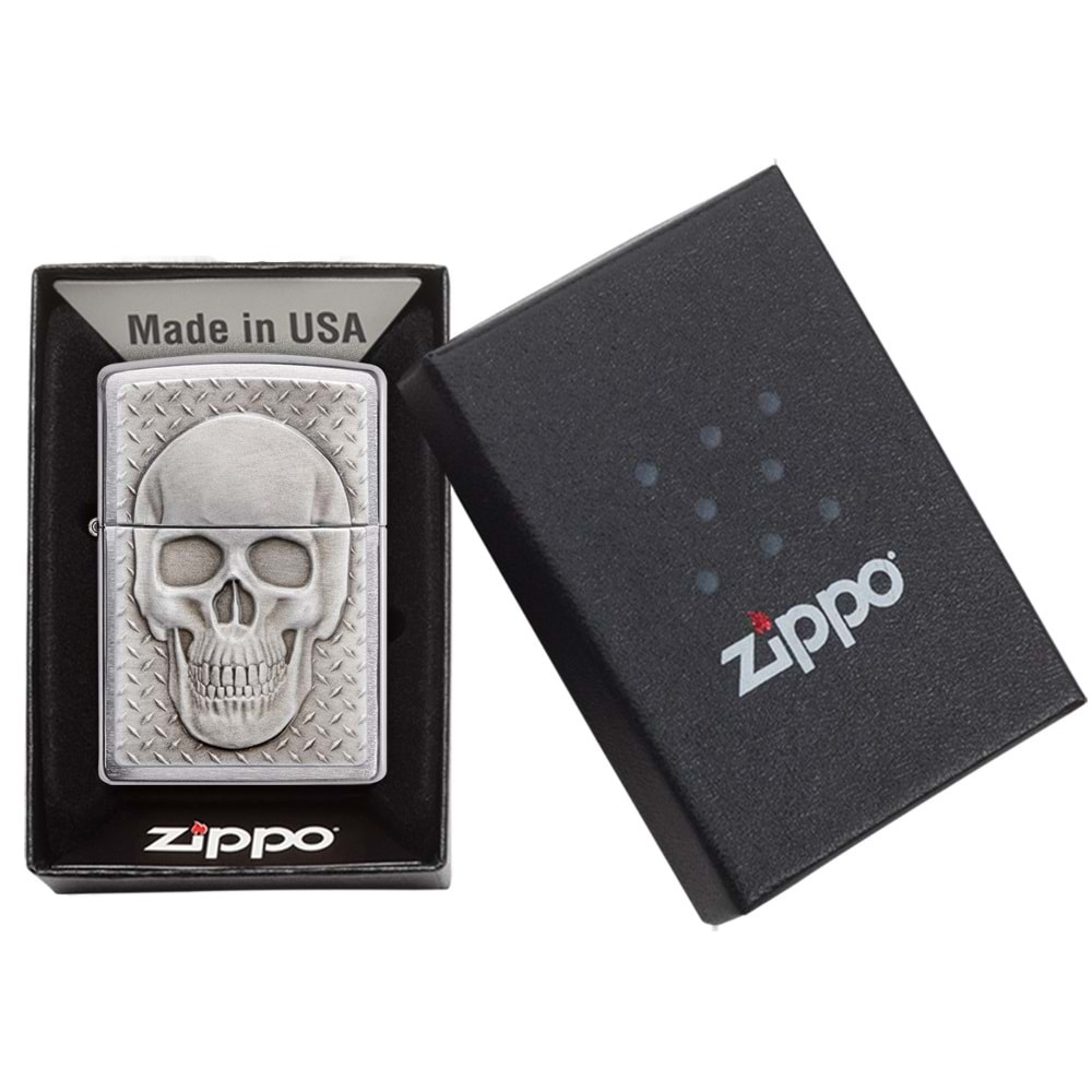 ZİPPO 29818 SKULL W/BRAİN SURPRİSE