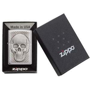 ZİPPO 29818 SKULL W/BRAİN SURPRİSE